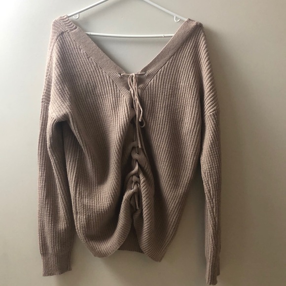 Light Tan Sweater - Picture 2 of 2